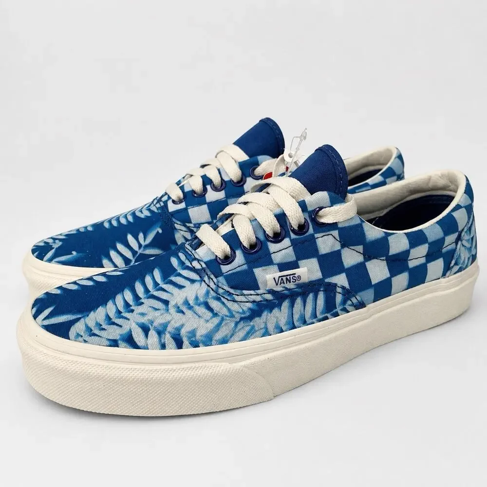 Vans Era Solar Floral True Blue Checkerboard Sneakers Women’s 8.5 Men’s 7 NWT